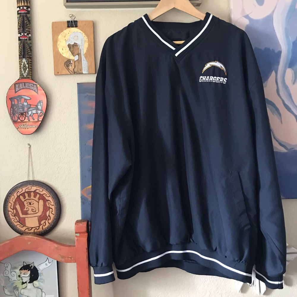 VINTAGE SAN DIEGO CHARGERS PULLOVER SWEATSHIRT XL